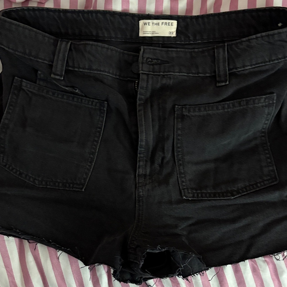 We The Free Dark Jean Shorts